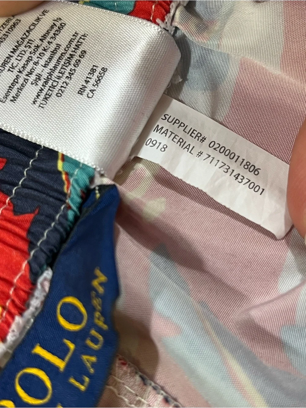 Polo Ralph Lauren Aloha Hawaiian Swim Trunks Board Shorts Size 2XLT 09/18